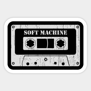 Soft Machine - Vintage Cassette White Sticker